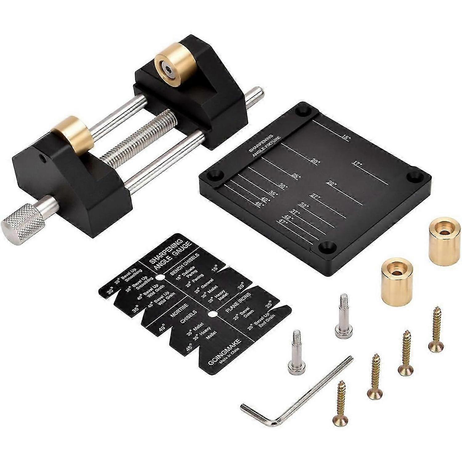 Woodworking Honing Guide Tools Chisel & Plane Blade Sharpening Kit