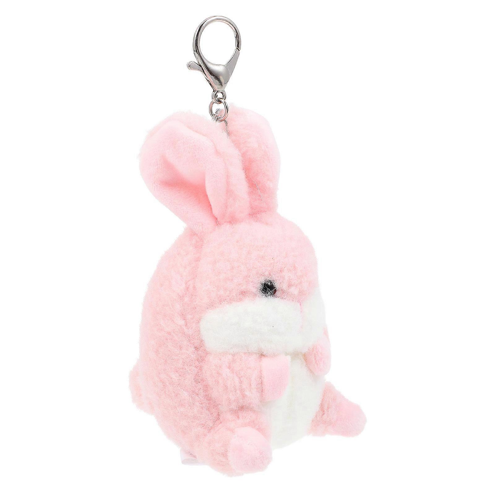 Bunny Plush Key Chains Creative Key Chain Pendants Pink Accessory