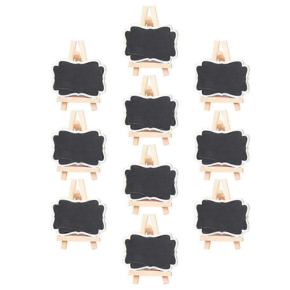 Wooden Small Blackboard Place Cards for Decoration 10Pcs with Easel