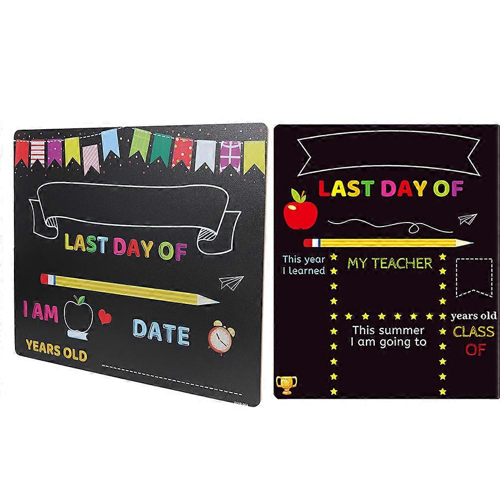 Chalkboard School Sign Multi-Function Erasable Board for Kids 10Pcs