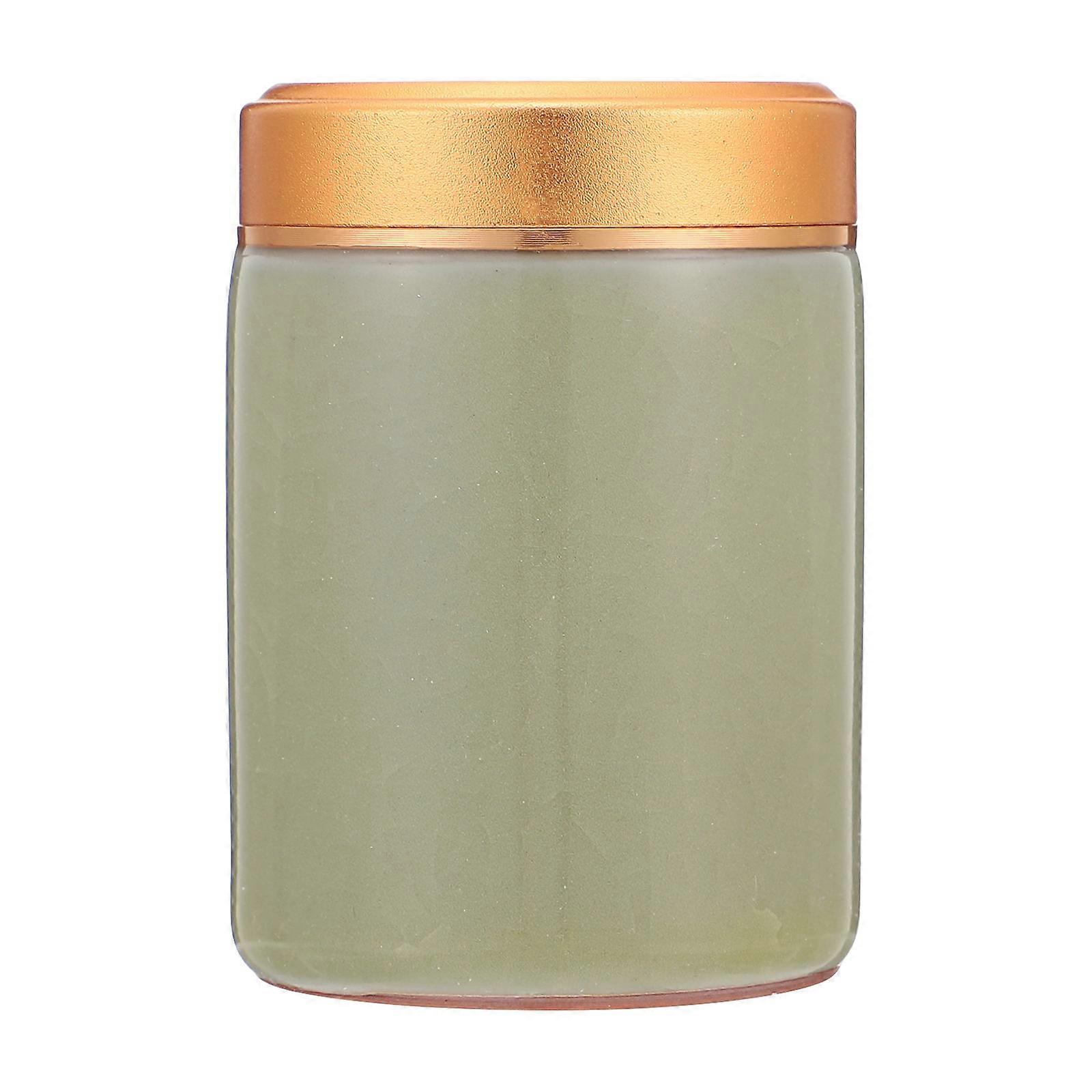 Ceramic Tea Storage Container Jar for Sealed Storage Use Beige