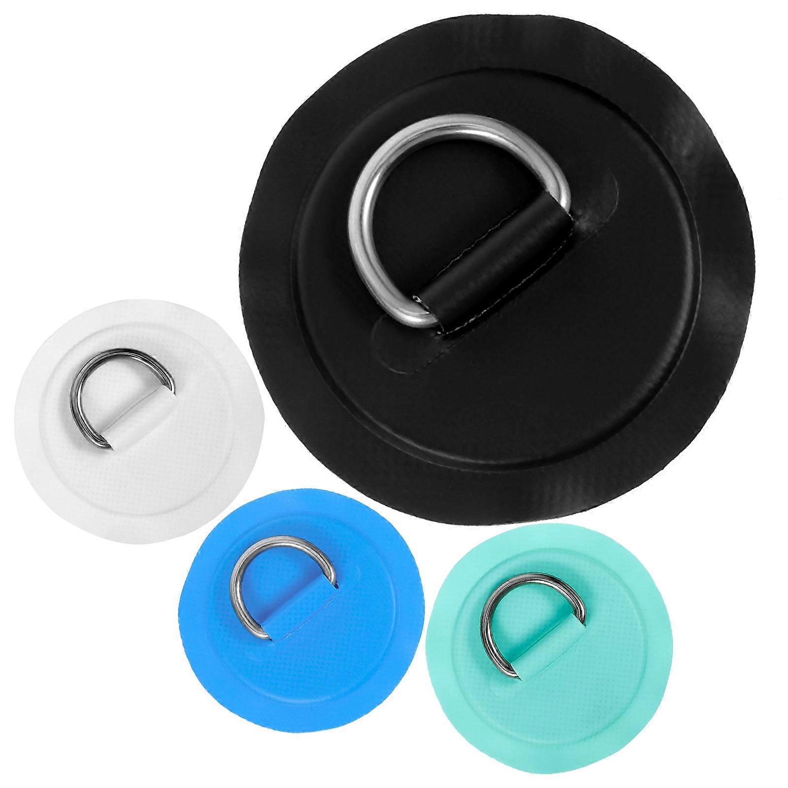 Assorted Color Kayak D Buckles Stainless Steel Canoe Rope Rings for Fixing 4Pcs