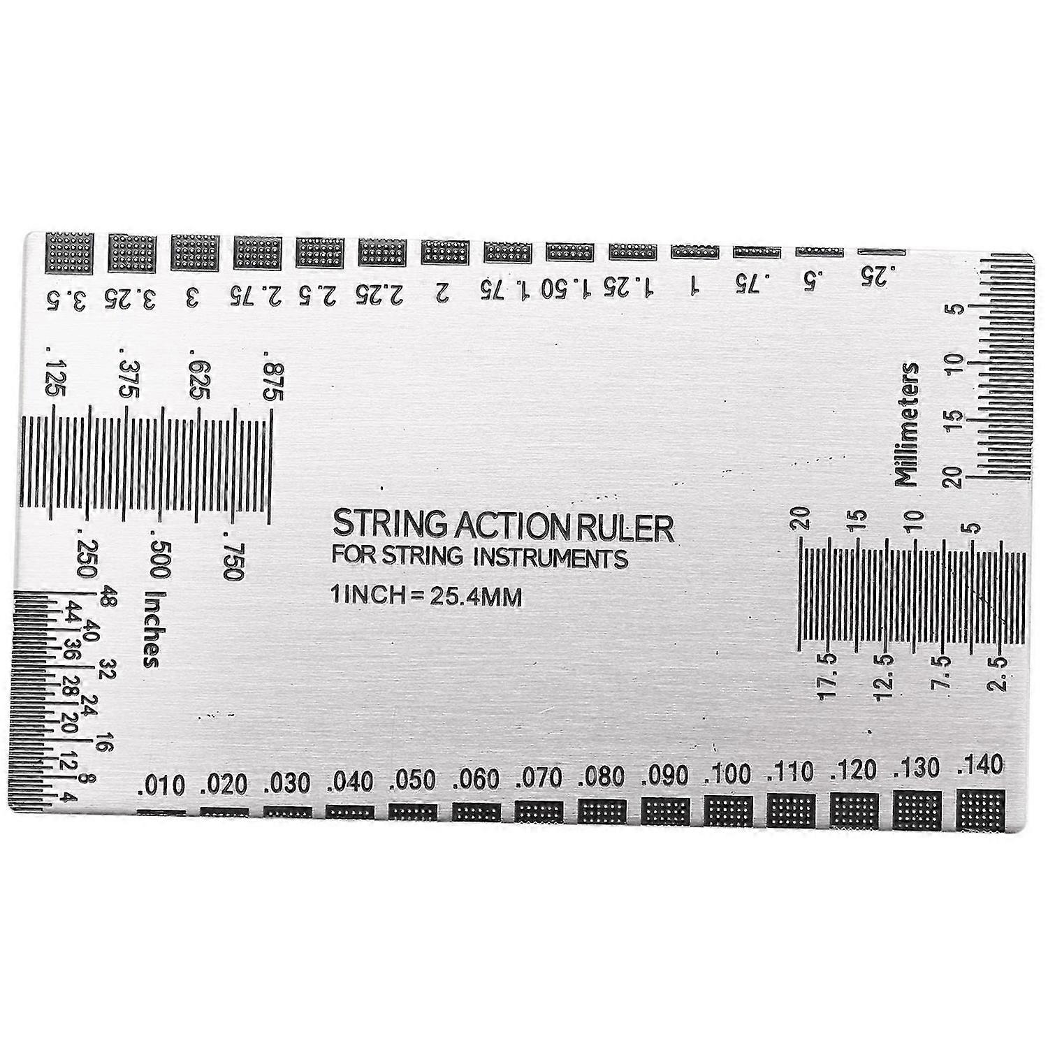 Baroque String Action Ruler Gauge Tool For Guitar And Acoustic Guitar