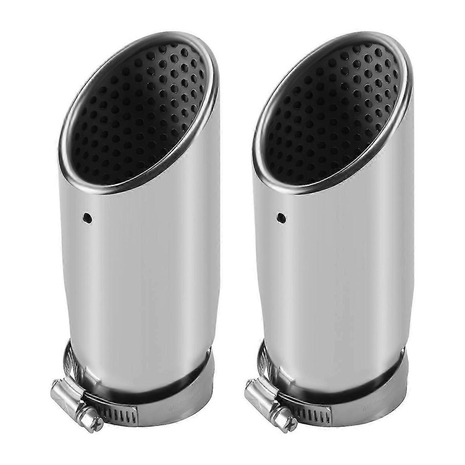 2Pcs for C180 Car Muffler Tip Stainless Steel Pipe