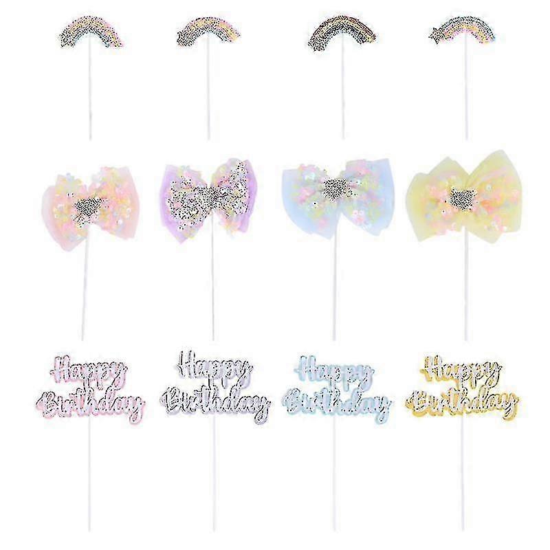 The New 12pcs Birthday Cake Toppers