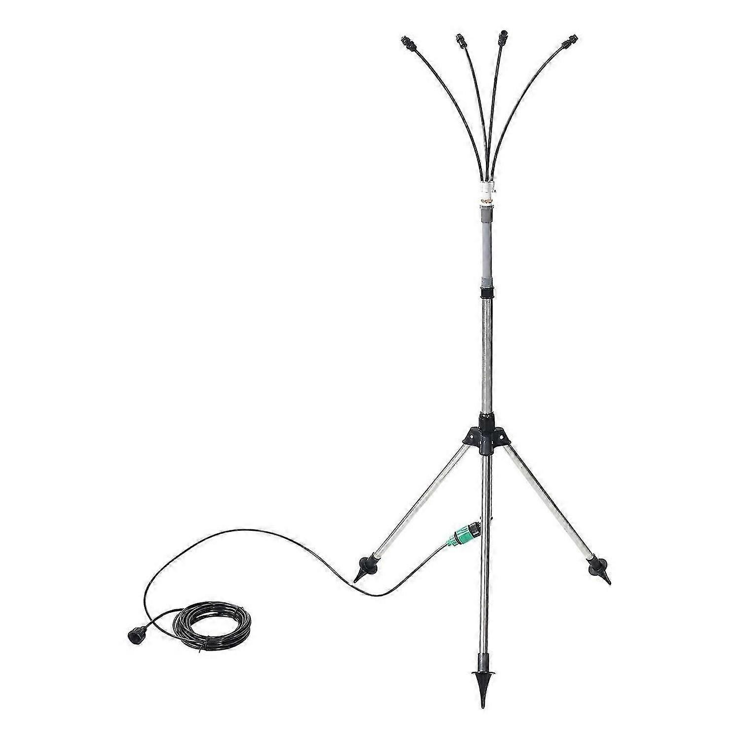 Standing Misters for Outside Patio, Adjustable Height 4.1 FT Stand Misting System for Cooling Outdoo