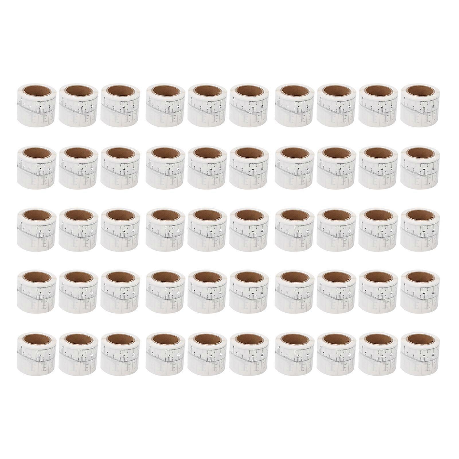 50Pcs Disposable Adhesive Eyebrow Ruler Microblading Eyebrow Sticker Eyebrow Shape Kit