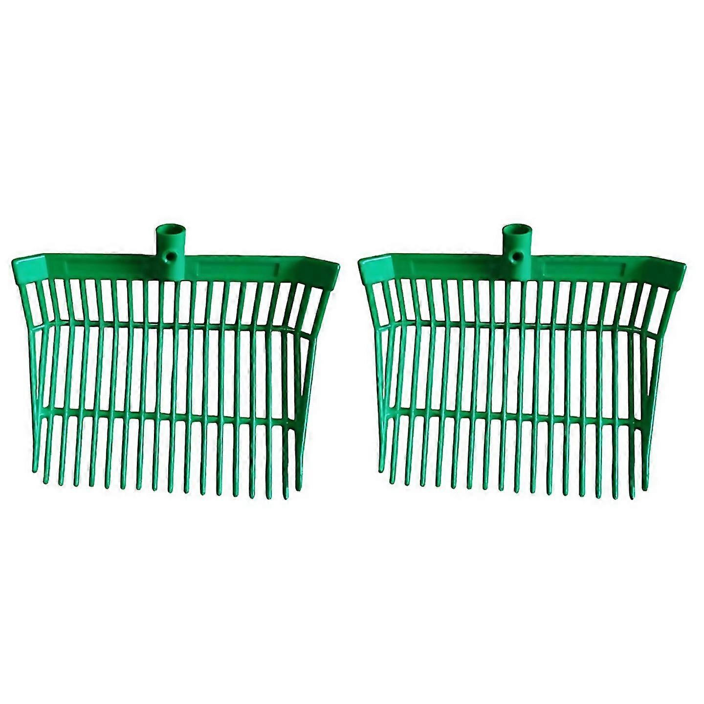 For Manure Fork Head Pitchfork Head Green2pcs