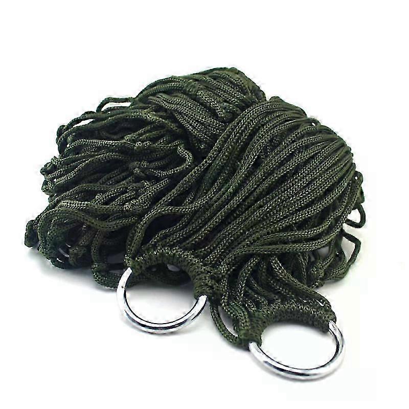 portable camping hammock with mesh nylon travel beach hanging net for backyard garden swing bed