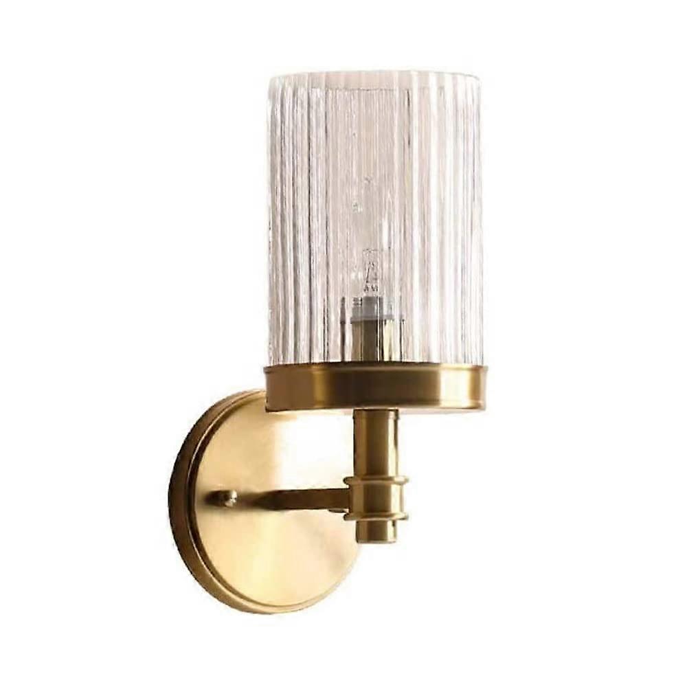 Wall Lights For Bedrooms, Post-Modern Clear Glass Lantern, Nordic Iron, E14 Base