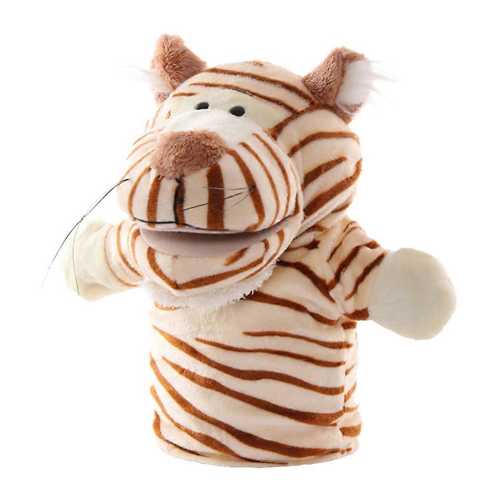 Tiger Hand Puppet Plush Toy for Kids 1Pcs Interactive Storytelling