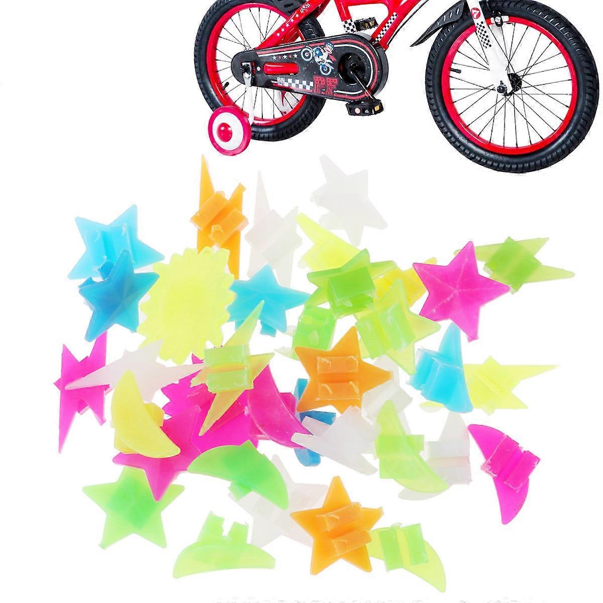 Spoke Plastic Colorful Wrap Tubes Decor for Bike Use 180Pcs Pack