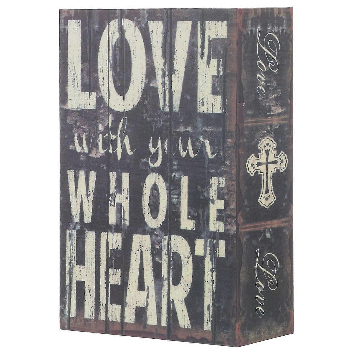 Lock Book Safe Metal for Home 3Pcs Creative Small Storage