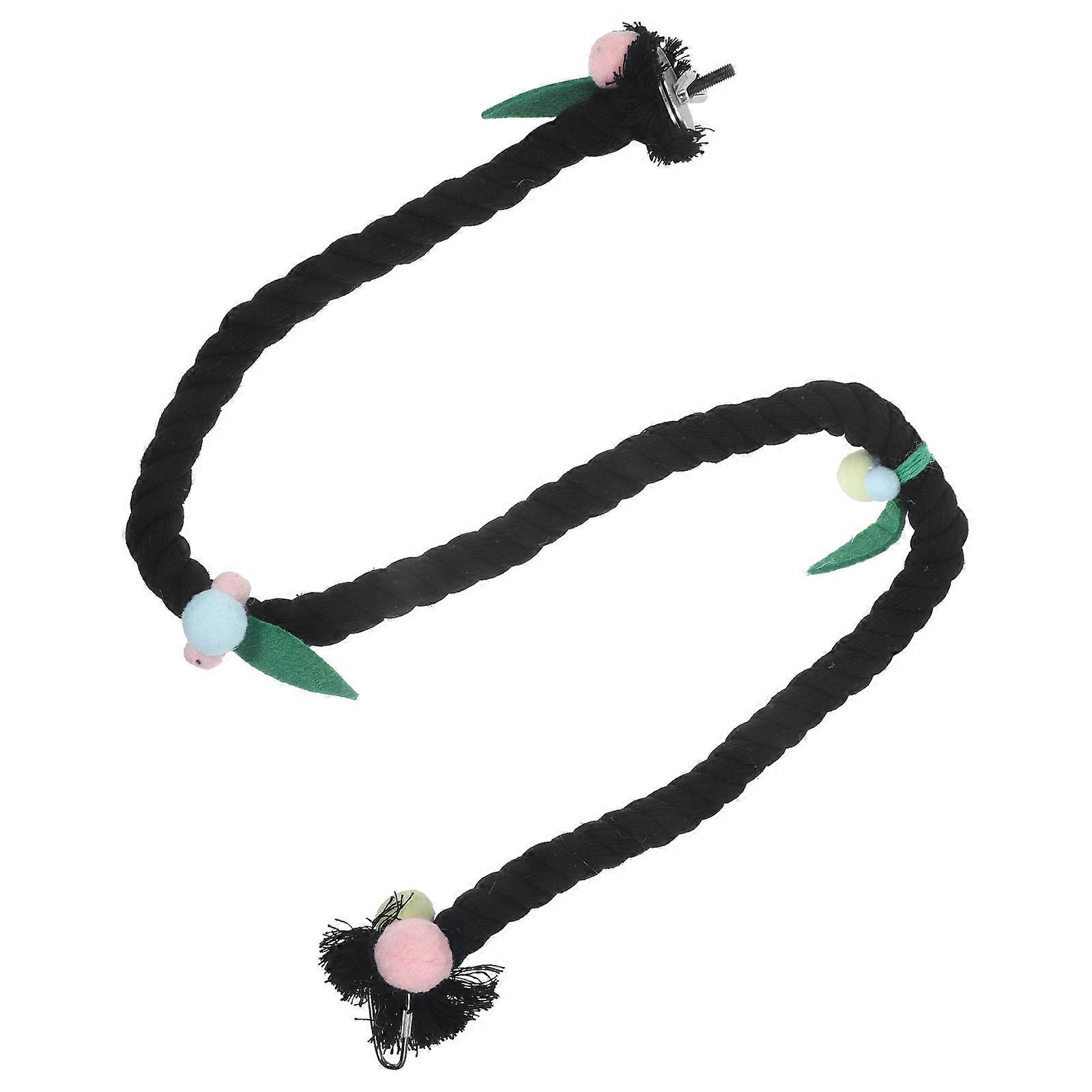 Parrot Climbing Rope Toy 3Pcs For Bird Enthusiasts Cage Activities 28X16X13CM Chewing