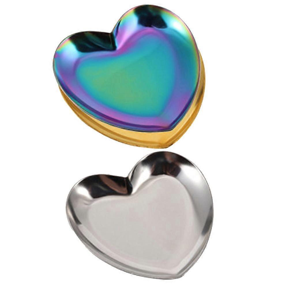 Nail Art Tray for Nail Display with 15Pcs Heart Shape Metal Plates
