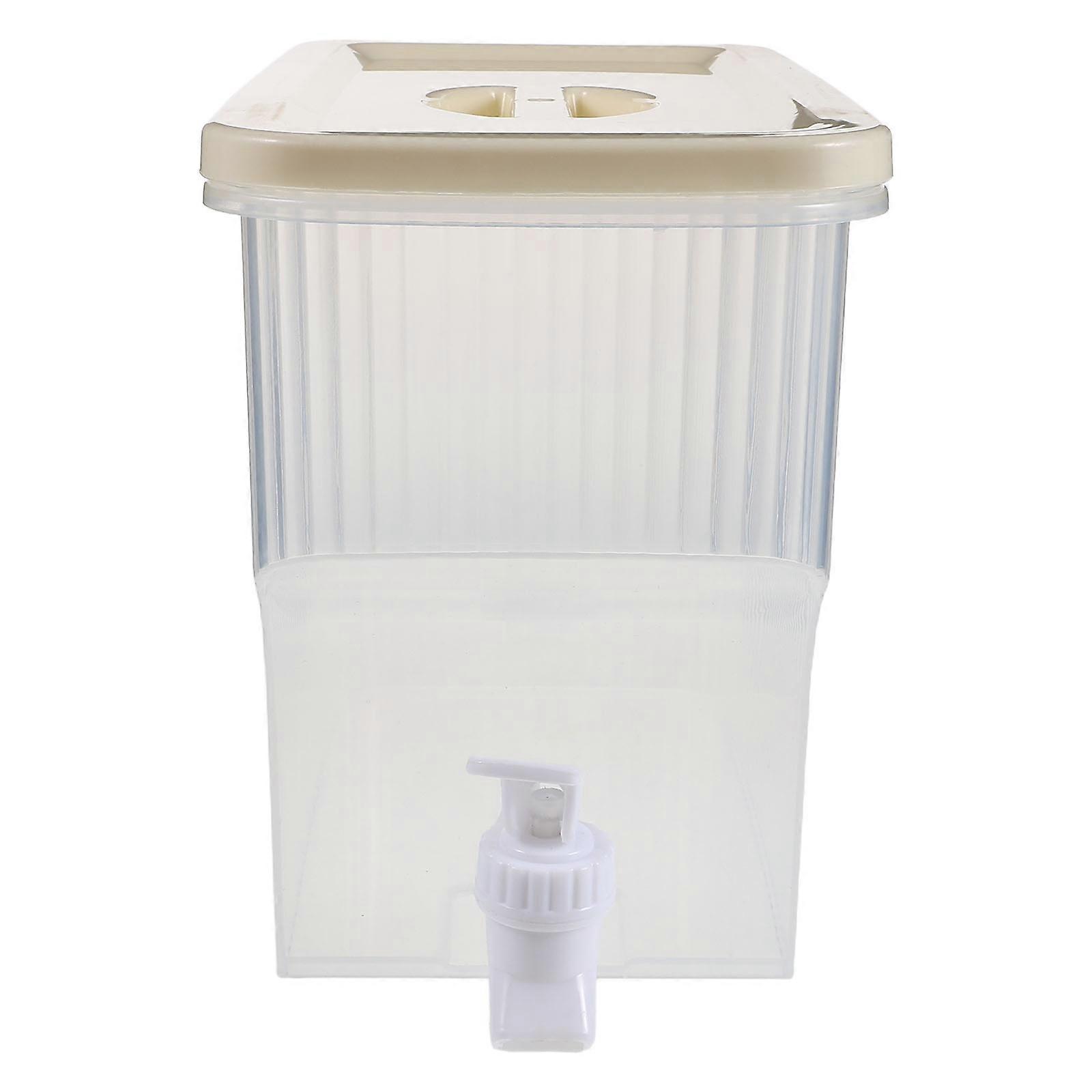 Ice Tea Dispenser Container Plastic Beverage Storage For Setting Temperature Resistant Modern Look 1Pack