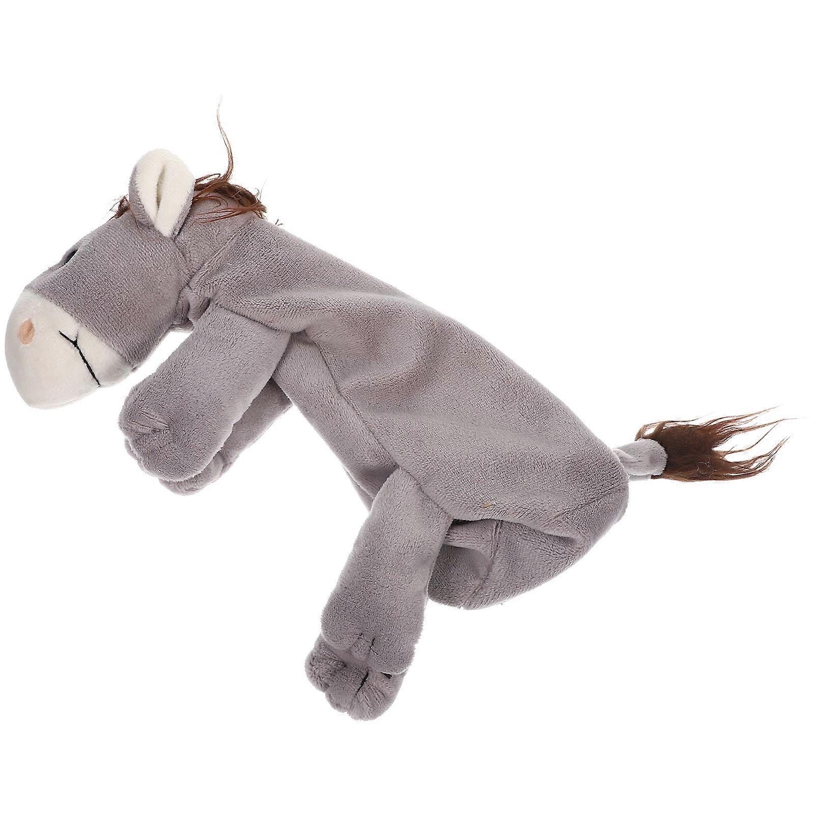 Light Grey Plush Pencil Pouch for Storage 2Pcs Zipper Pencil Case