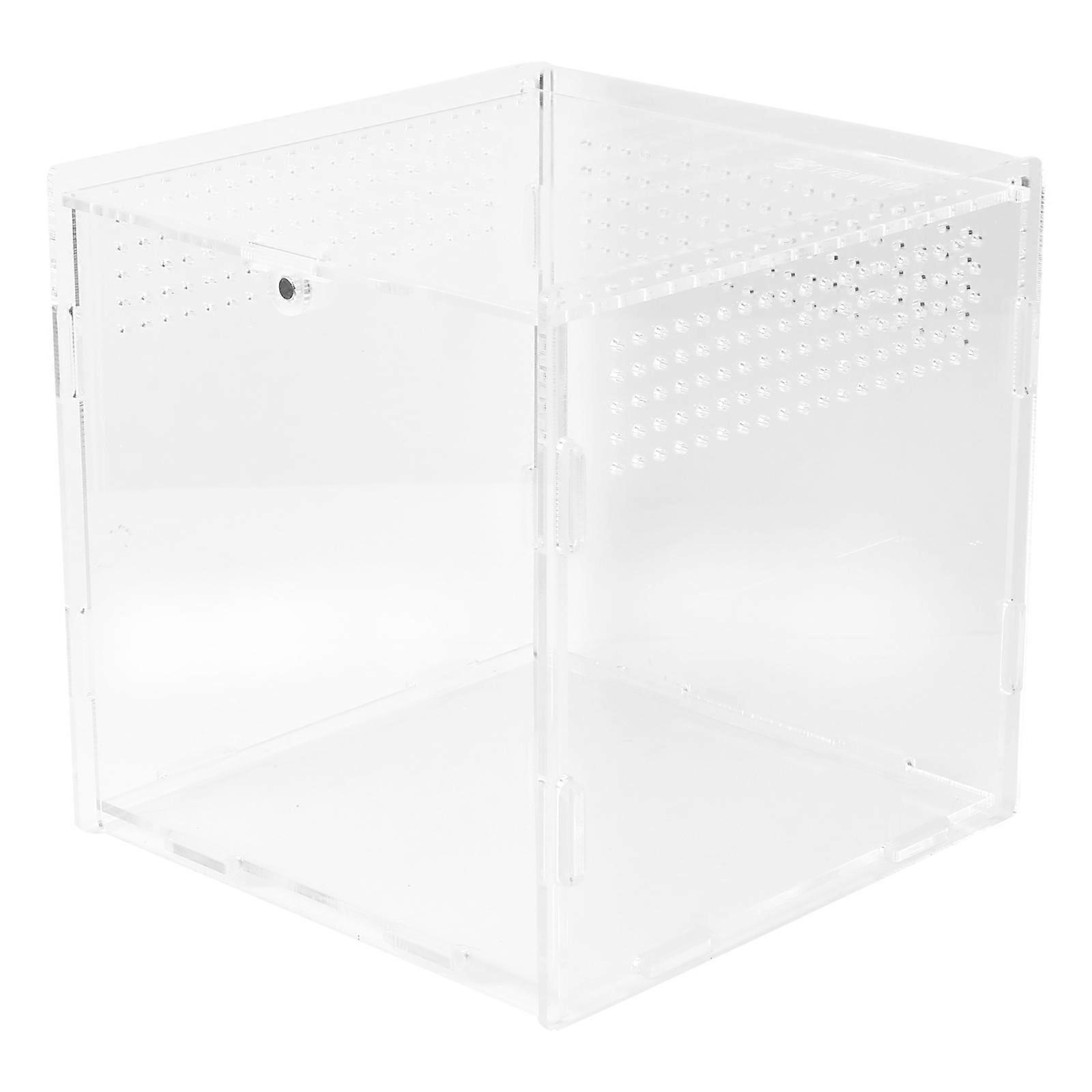 Transparent Acrylic Reptile Box for Feeding Climbing Pets 3Pcs Set