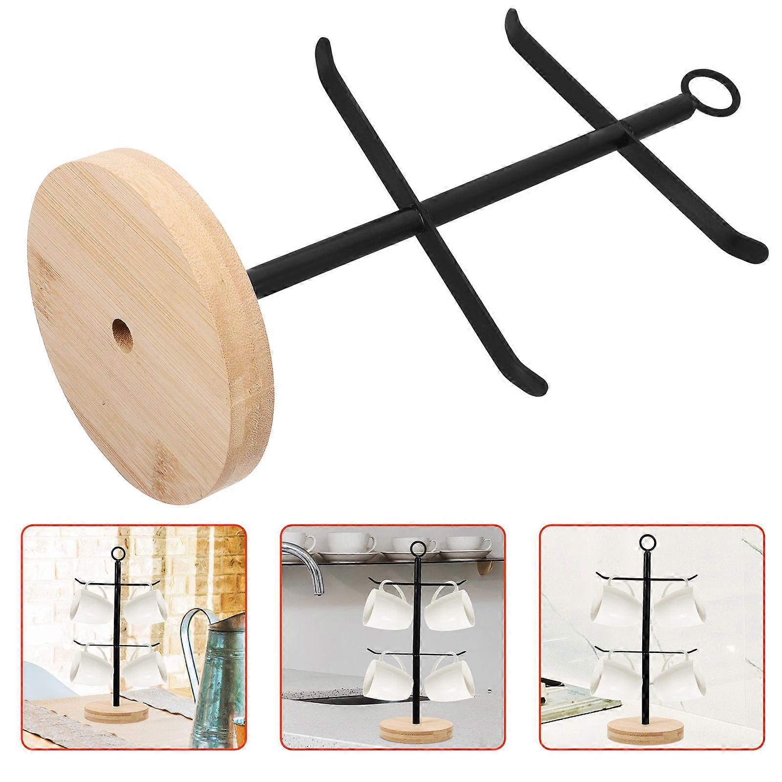 Vertical Tumbler Lid Rack for Kitchen Use with 2Pcs Lid Holder