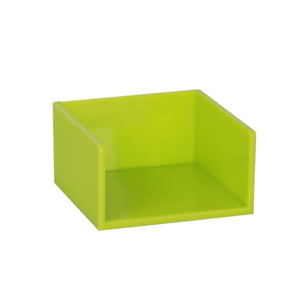 Multifunction Desktop Organizer Self-Stick Note Holder 3Pcs Green Boxes