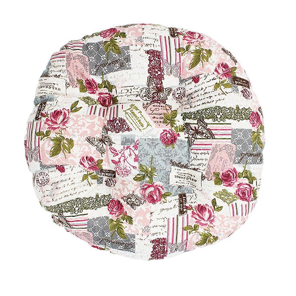 Bay Window Mat Seat Cushion for Home Use 2Pcs Pink Rosa Round Cushion