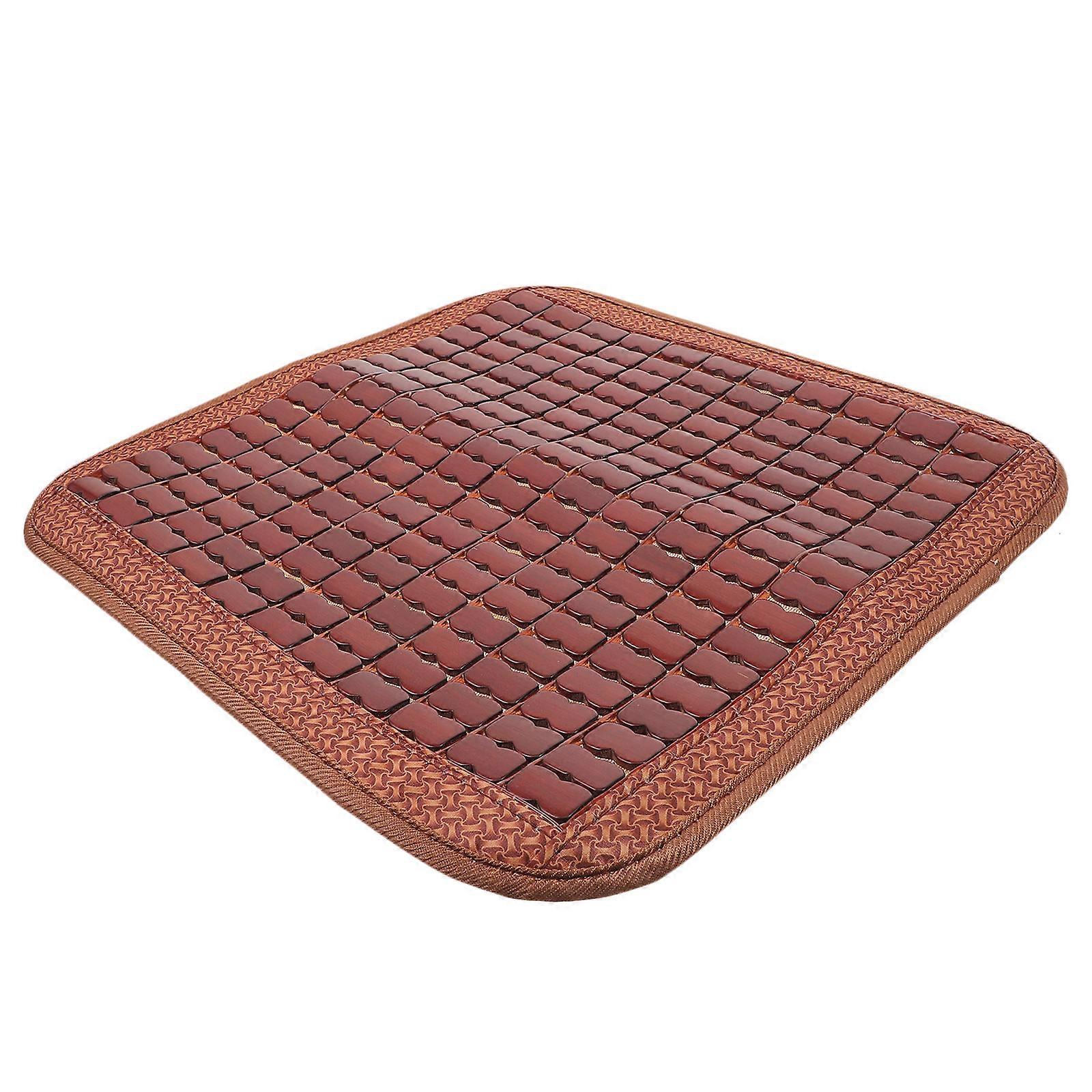 Square Bamboo Seat Pad Cushion For Summer Indoor Outdoor Use Breathable Comfortable 2Pcs