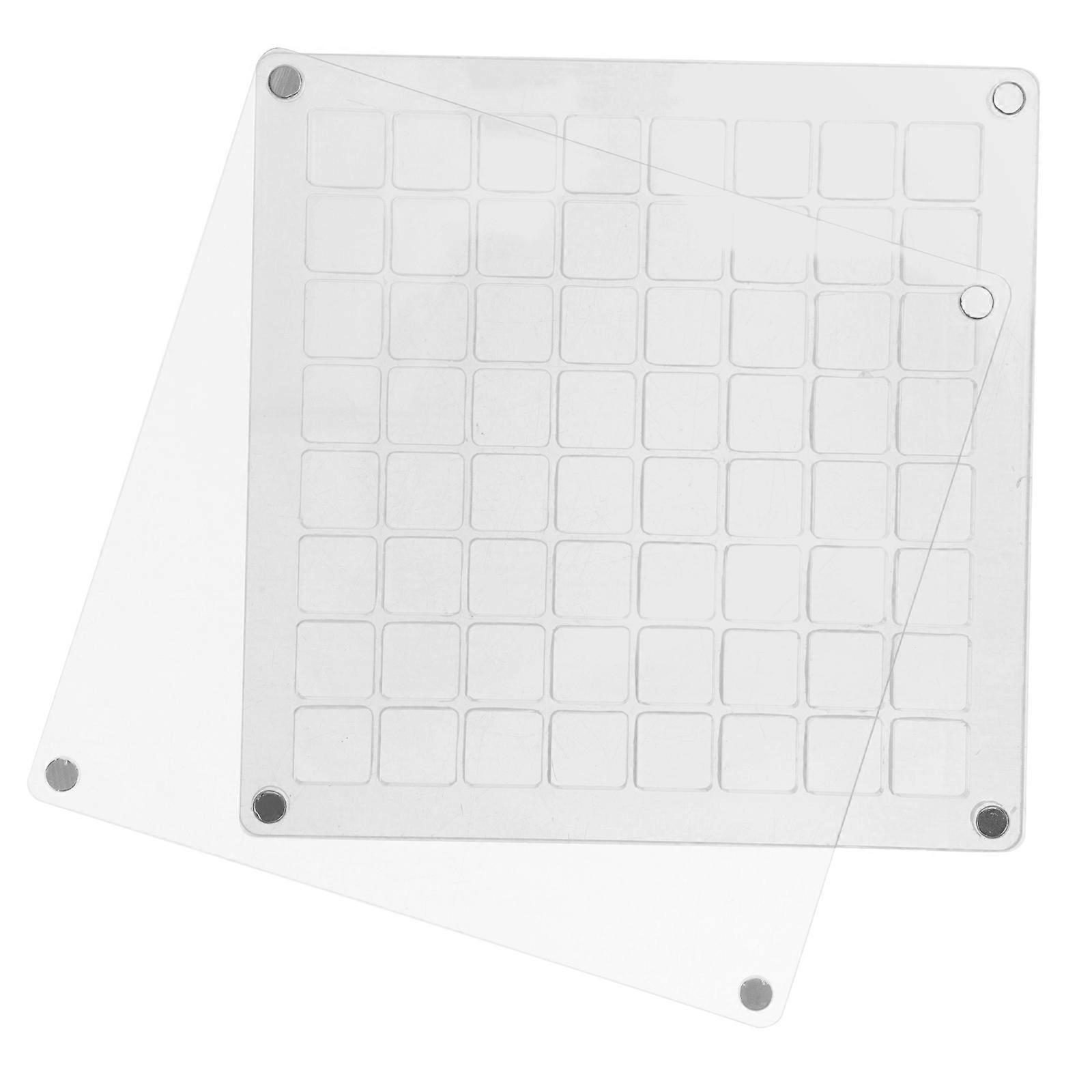 Transparent Seashell Organizer 5Pcs Square Storage Holder For Friends Decorating 1.2X1.2CM Function