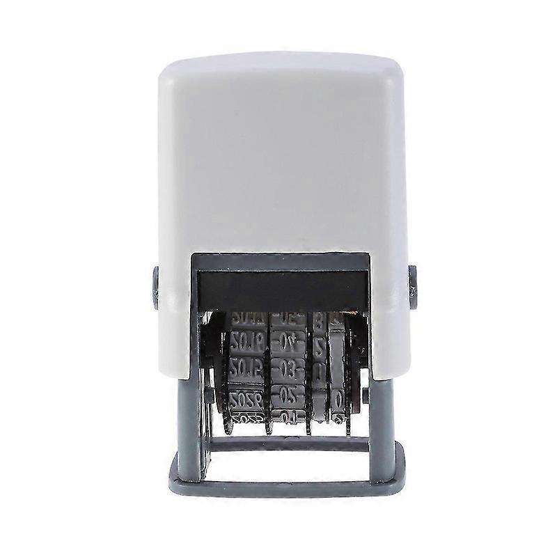 Roller Stamp Date Stamper Self Inking Wooden Construction for Scrapbooking Decor