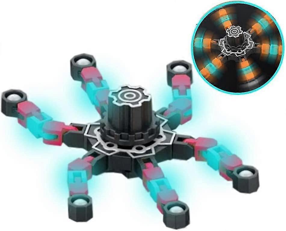 Fidgettoys,acsergery Luminous Deformable Spinning Top Focus Toy With Suction Cup