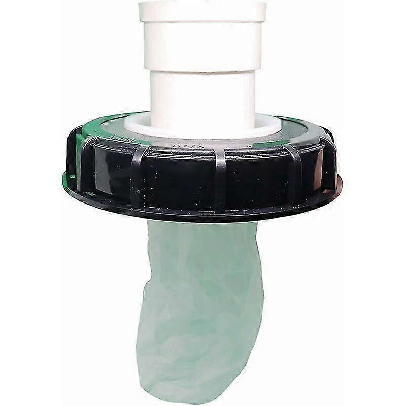 For Nylon Washable IBC Lid Filter with Lid for IBC Rainwater Tank 1000 L DN 75 Needled Felt Black 165 mm