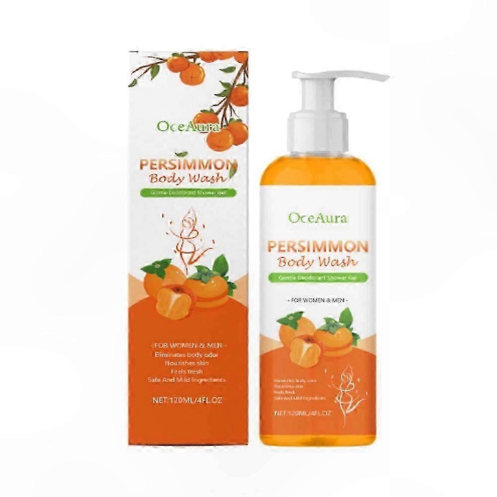 Persimmon Scented Body Wash for Odor Control, 1-3 Pieces, Eliminates Unpleasant Smells