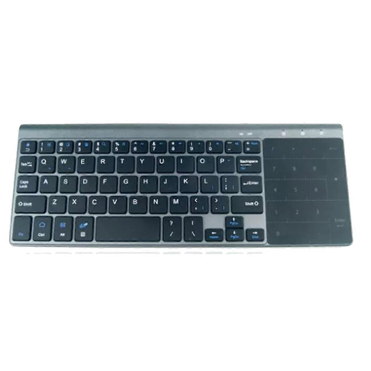 Bluetooth Wireless Mini Keyboard with Numeric Touchpad for Notebook PC Smart TV Portable 59 Keys Wireless Mini Keyboard