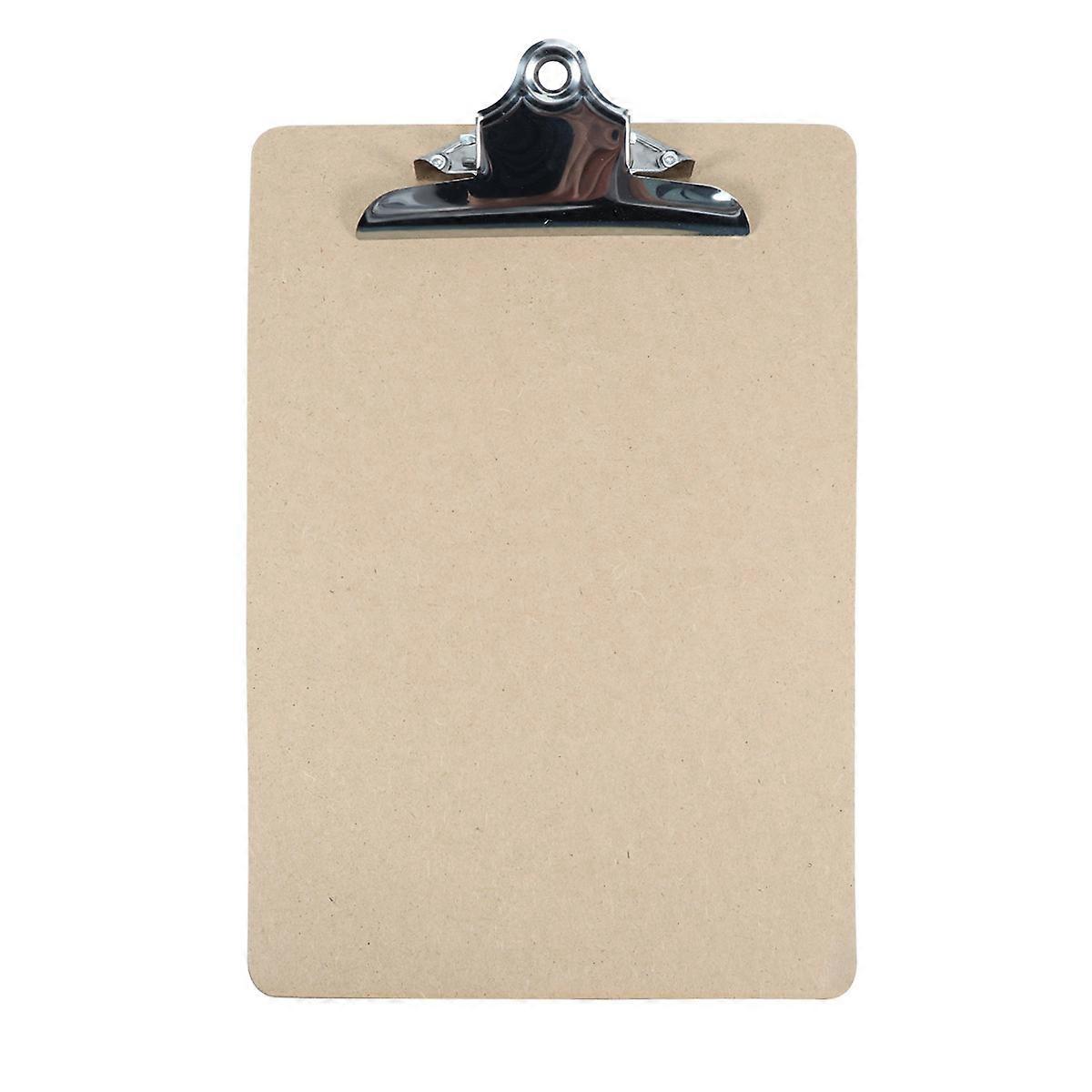 Wooden Clipboard Folder for Writing with Low Profile Clip 1 Piece