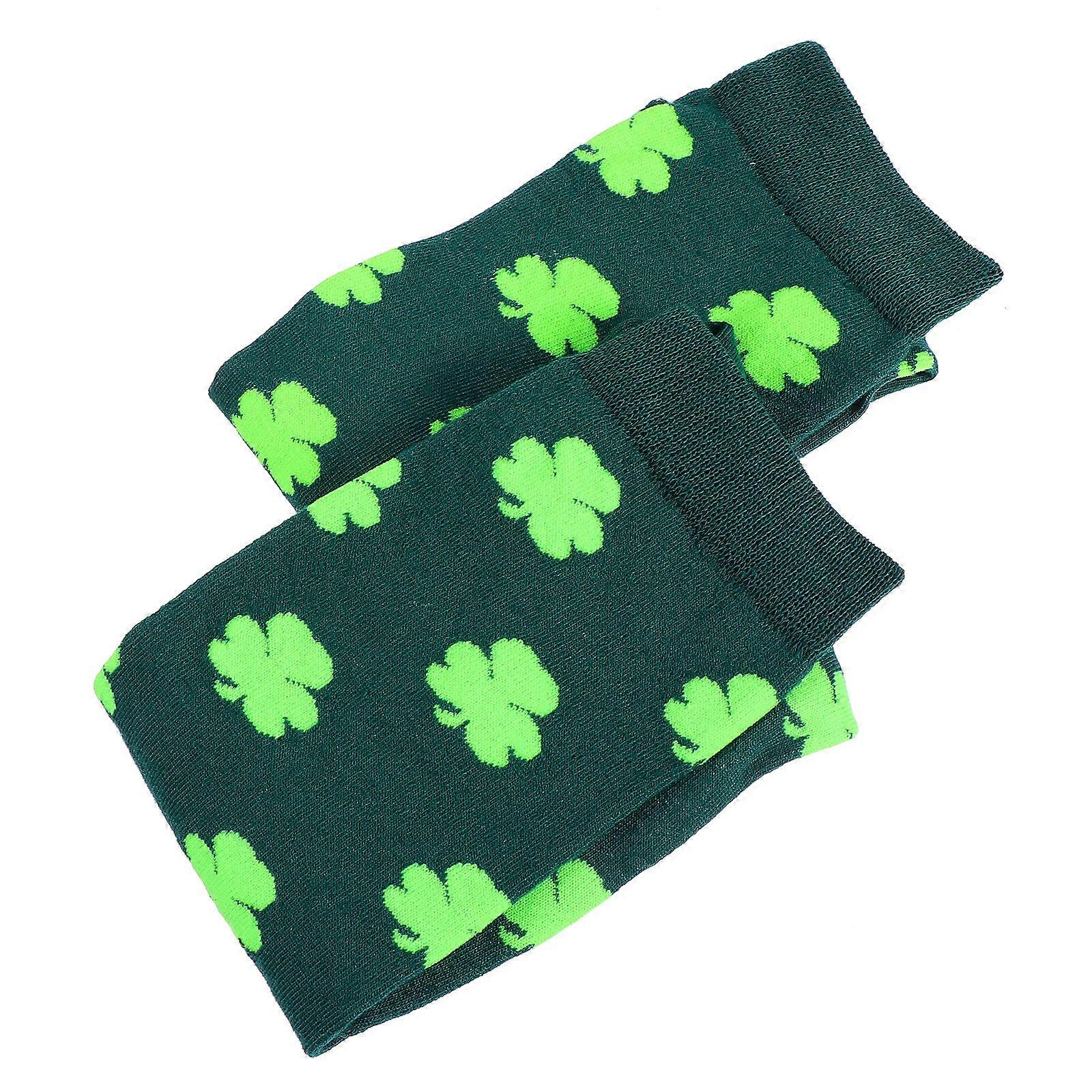 St. Patrick's Day Socks 5 Pairs Long Costume Decoration Ideal For St. Patrick's Day Party Moisture Wicking Material