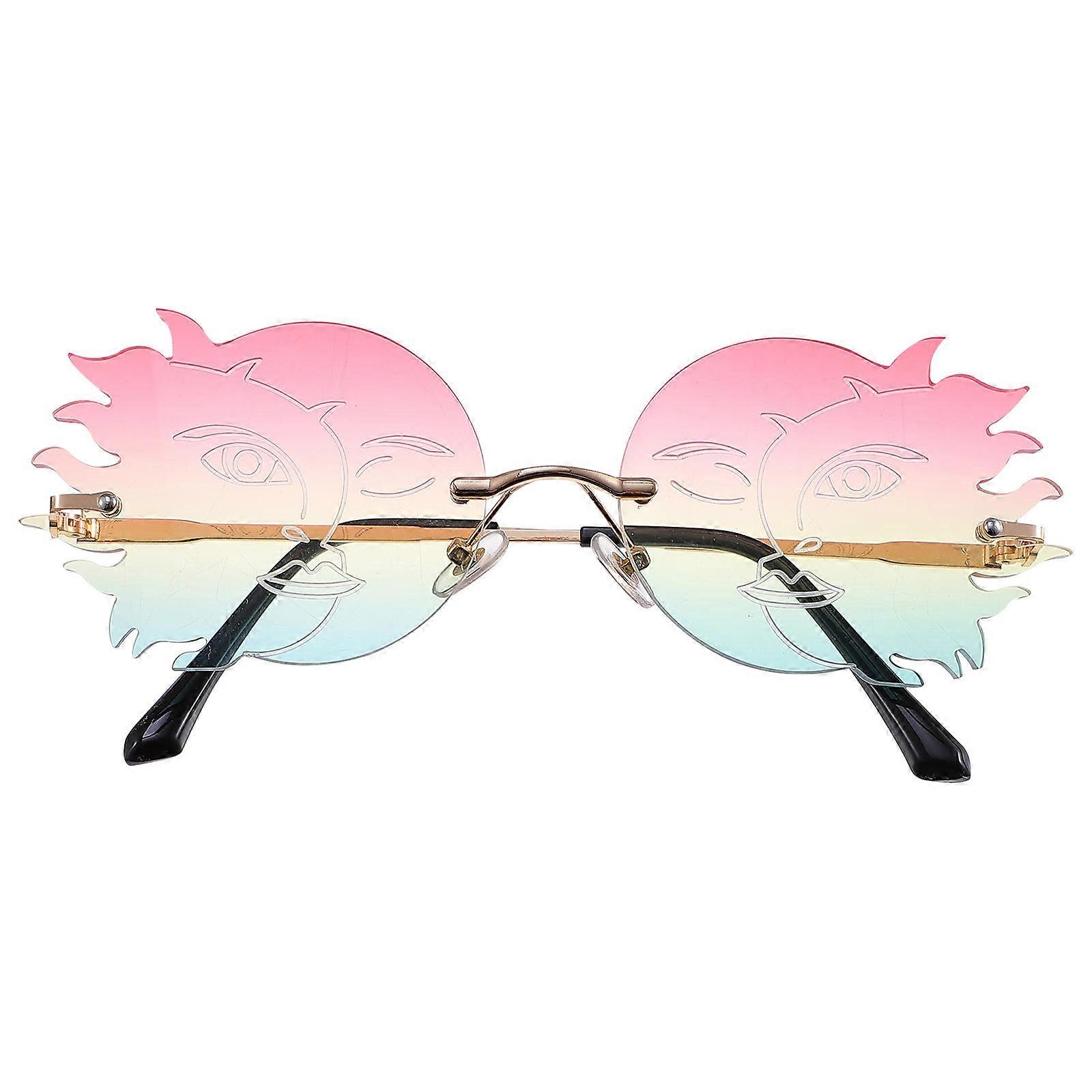 Creative Moon Photographic Sunglasses for Decoration