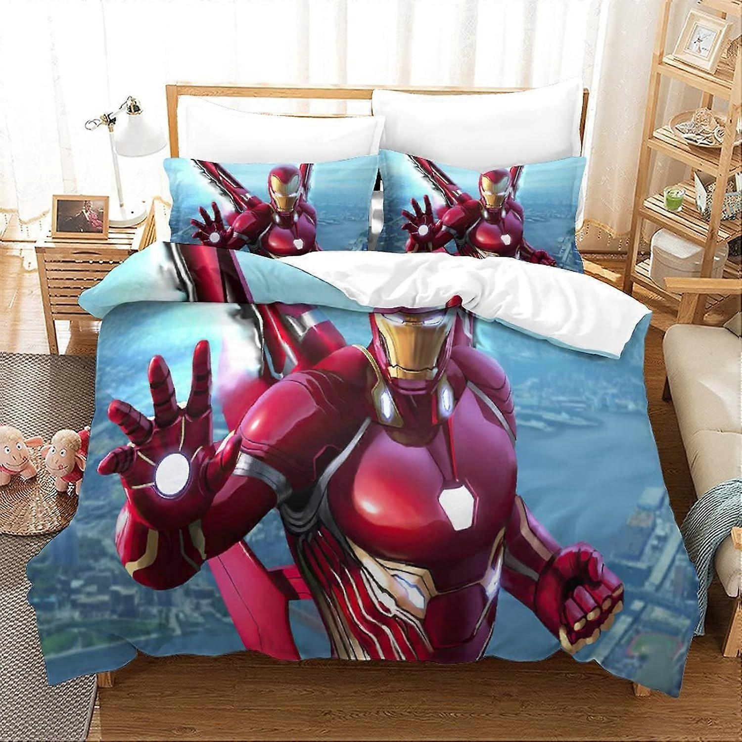 xzz725 Duvet Cover Iron Man Movie Poster Duvet Cover 140X200CM