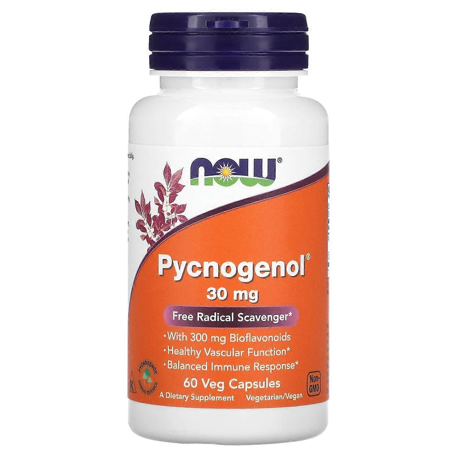 NOW Foods, Pycnogenol, 30 mg, 60 Veg Capsules