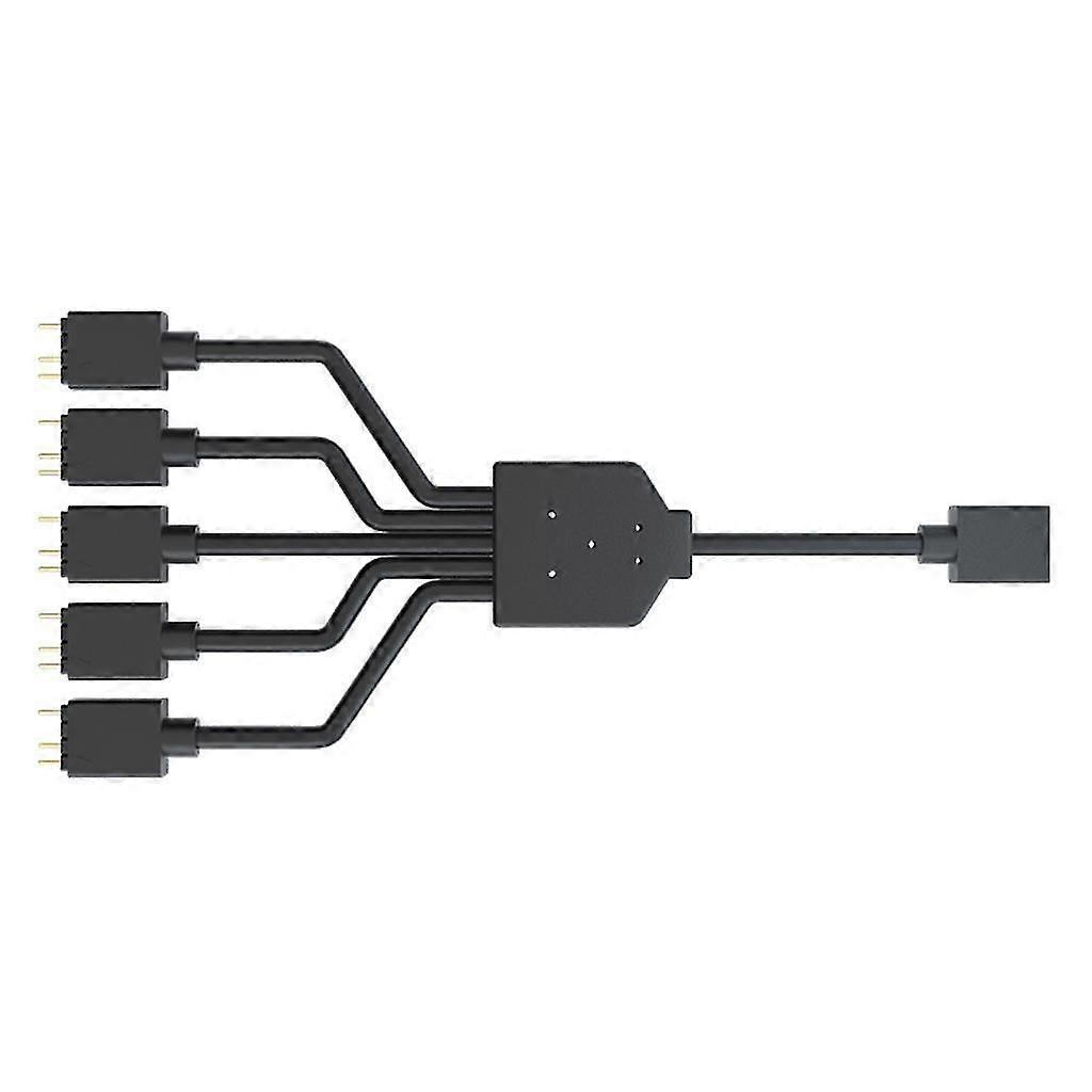 Argb 1 To 5 3pin 5v Flexible Fan Rgb Adapter Cable Computer For Case Connector Splitter For Msi