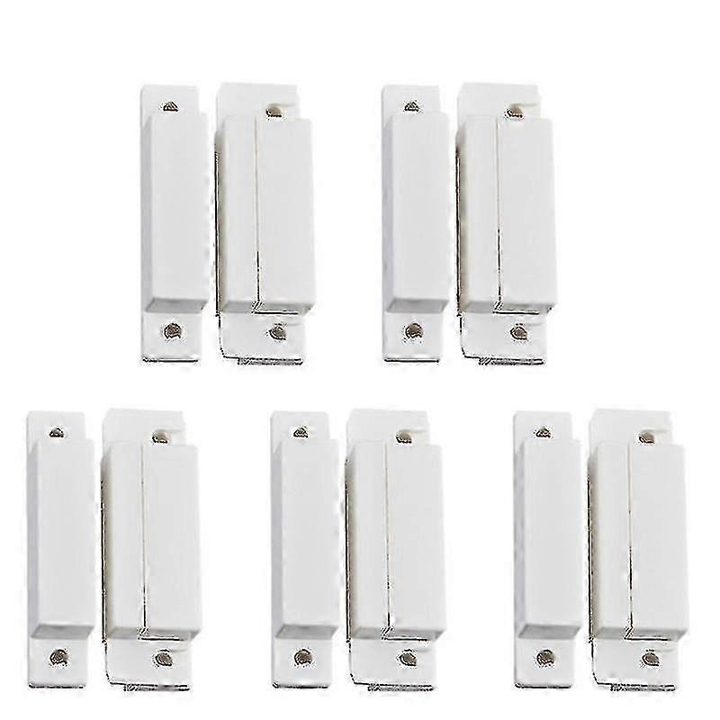10pcs Surface Mount Wired NC Door Contact Sensor Alarm for Door Window Cabinets