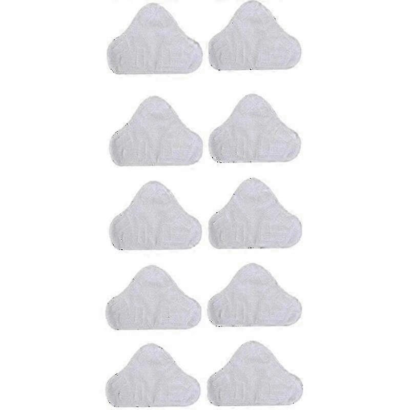 Aura 10 Pack H2o Mop X5 Triangular Steam Mop Microfiber Cloth Pads