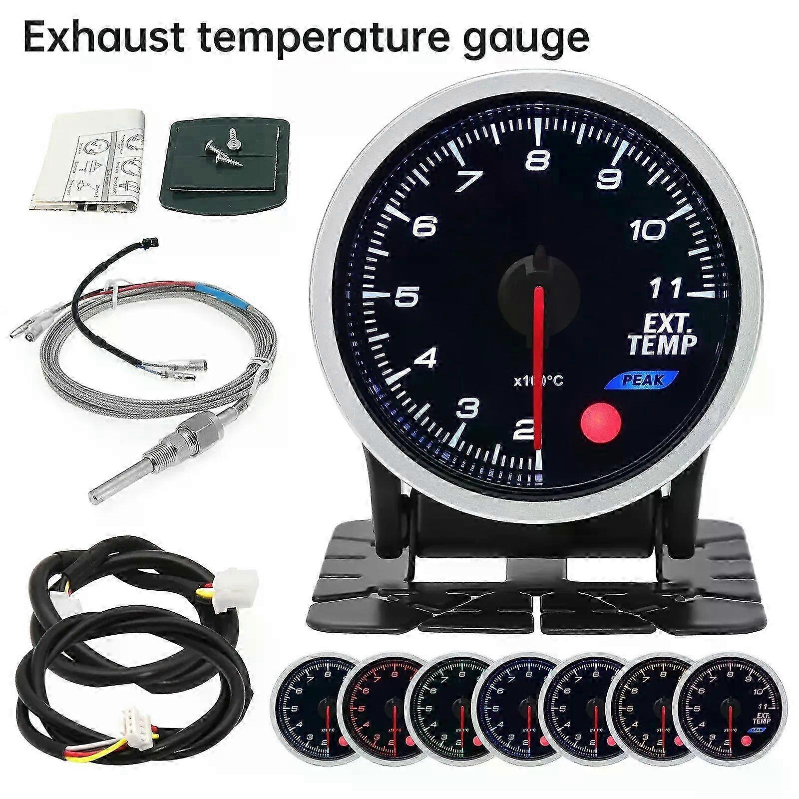 2 Inch 52MM Smoke Lens Gauge Car Turbo Boost Meter Oil Pressure Meter 3Bar 2Bar PSI Turbo Gauge 8 Colors Backlight With Electron 26s