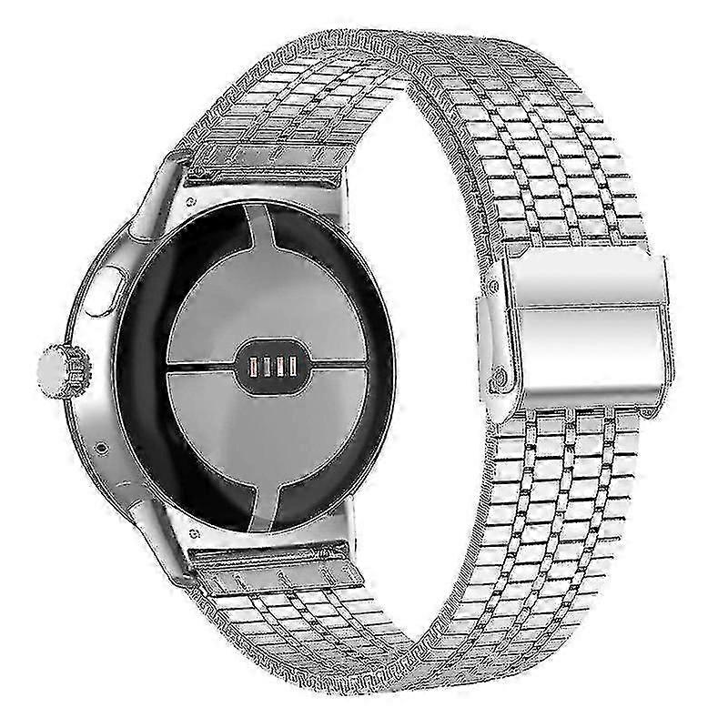 For Google Pixel Watch Luster Steel Smartwatch Strap Replacement Watch Band With Buckle