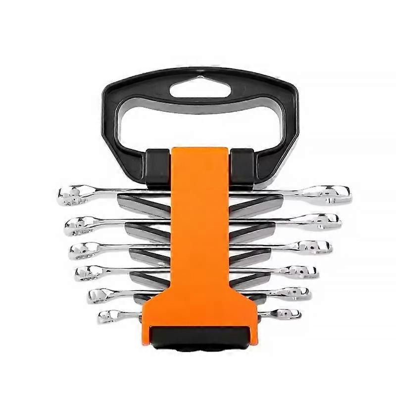 Combination Wrench Set, Metric/SAE, Wrench with Tool, Drop Forged Steel,8-13mm, 12-Point, CR-V Steel, Organized in Wrench Holder