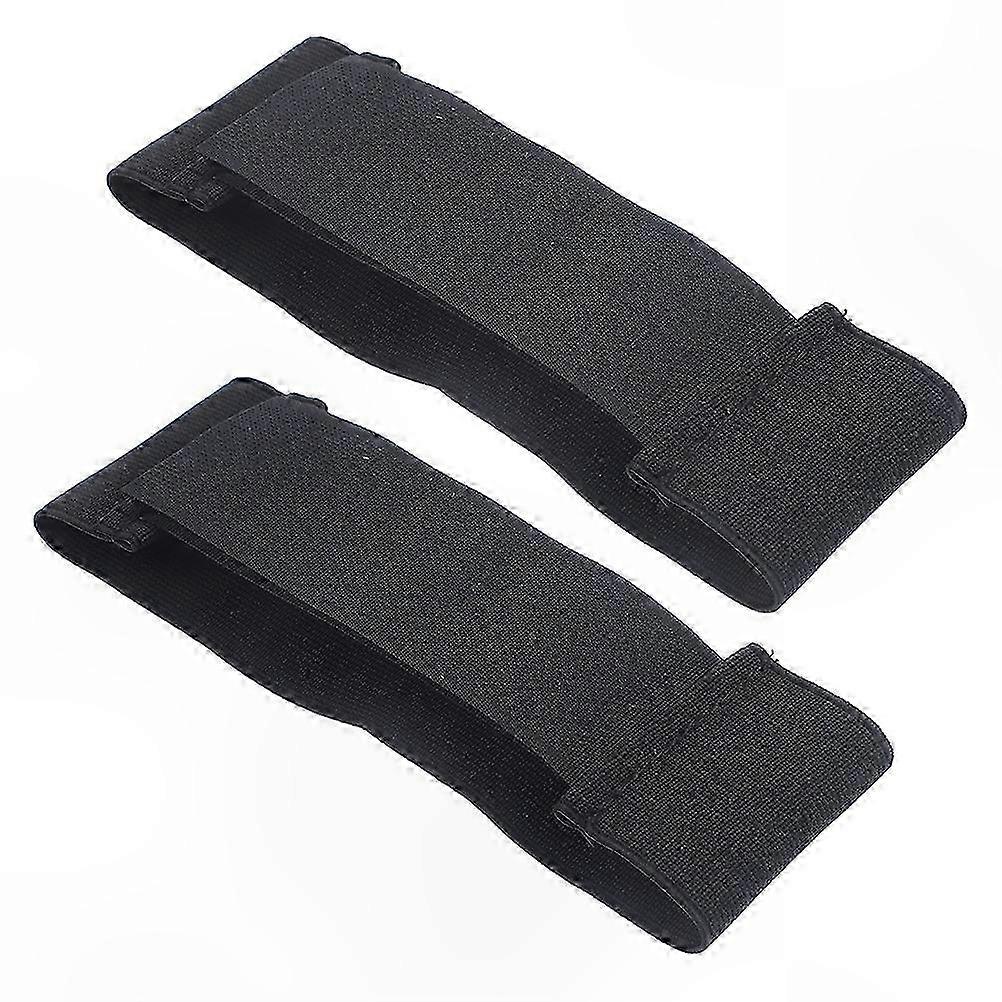 Adjustable Elastic Shin Guards with Sports Straps for Soccer and Hockey 4 Pieces Set