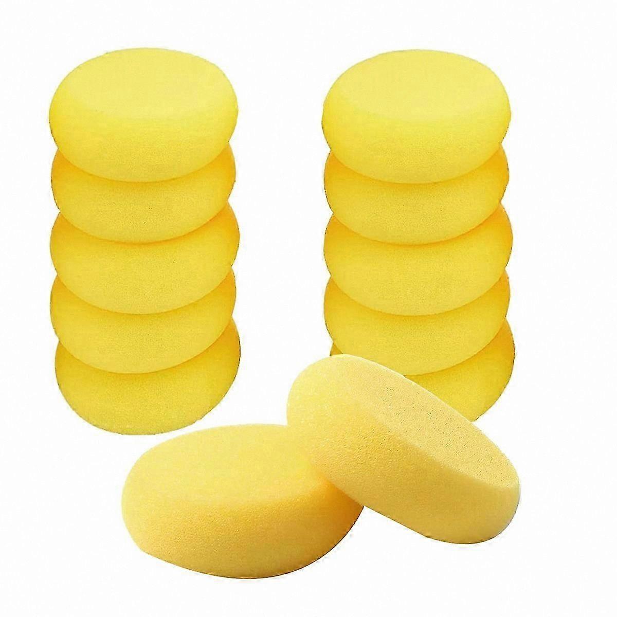 50 Pieces of Art Sponges, Ideal for Clay and Painting Projects, Round Shape for Pottery Use