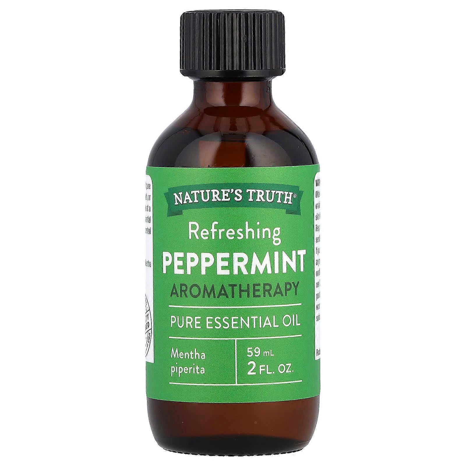 Pure Essential Oil, Refreshing Peppermint, 2 fl oz (59 ml)