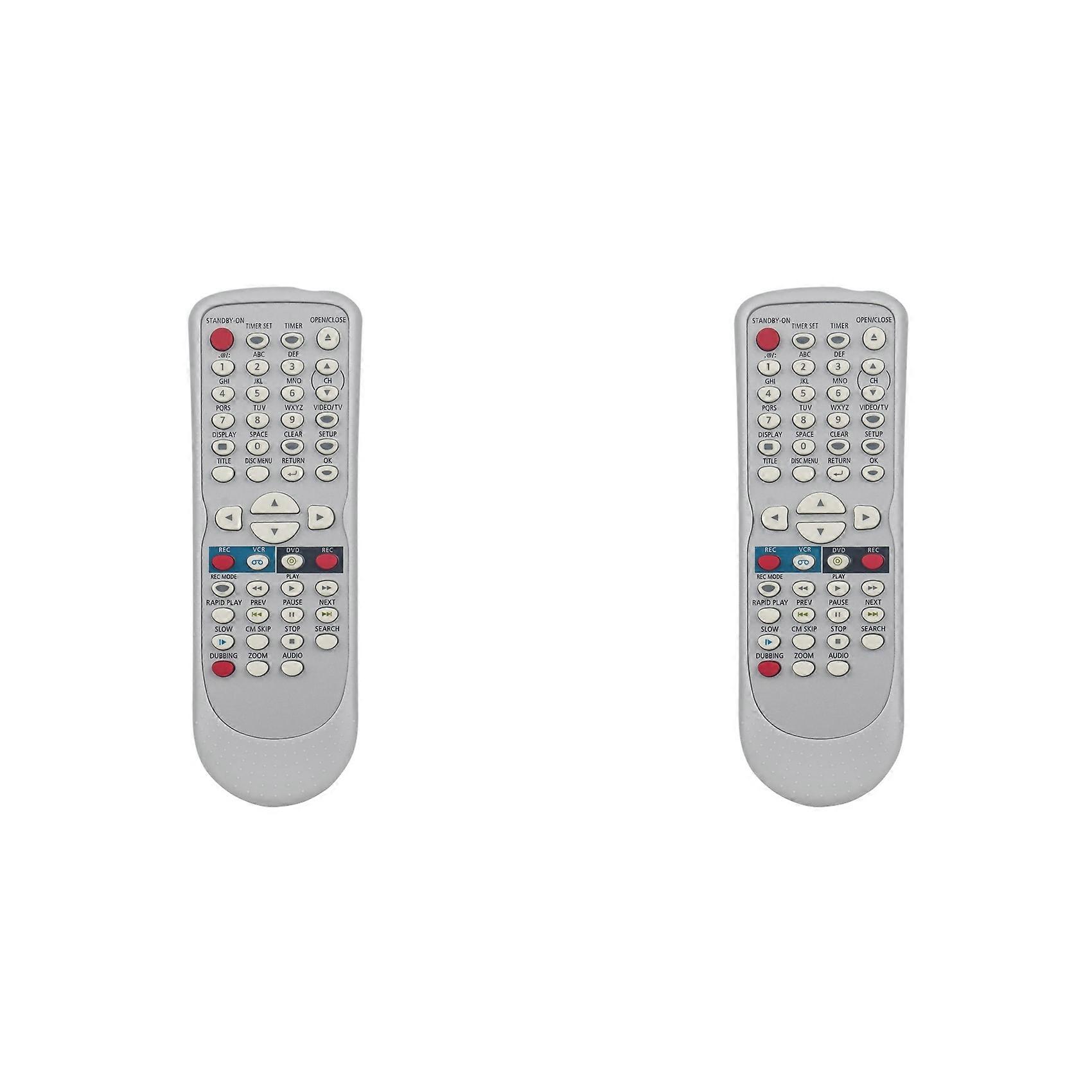 2X Replace NB654 Remote Control for Funai VCR/DVD Player Recorder NB654UD SV2000 WV20V6 PY90VG