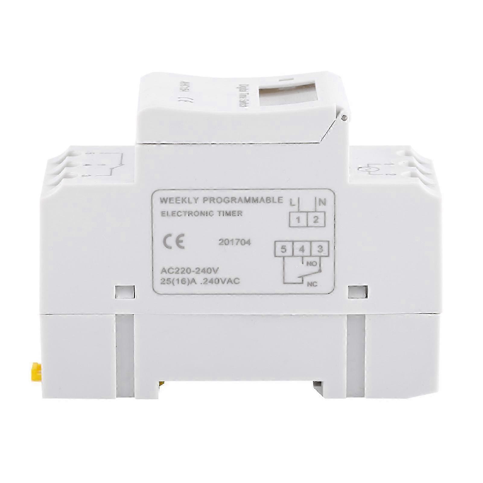 LCD Display Weekly Programmable Electronic Relay Time 16 ON and OFF Timer(AC/DC12V) miao7