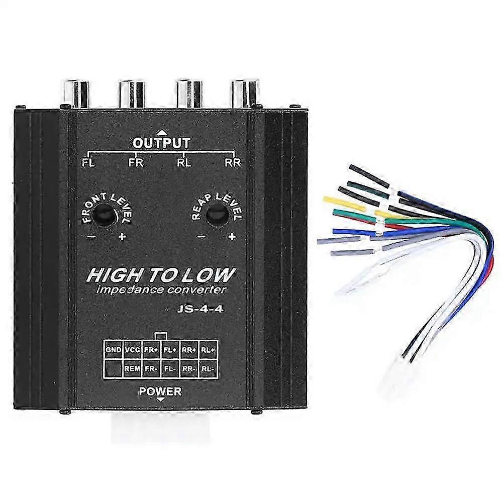 12V 4 Channel Car Audio Converter for High to Low Line Car Stereo Radio Speaker Frequency Filter