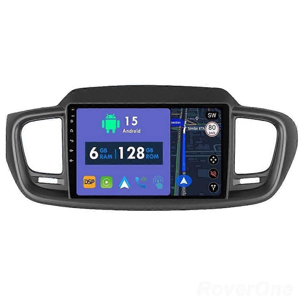 Car Radio 6G+128G CarPlay GPS Navigation Head Unit for Kia Sorento 3 2014 - 2020 Android Auto Bluetooth Stereo Touch Screen